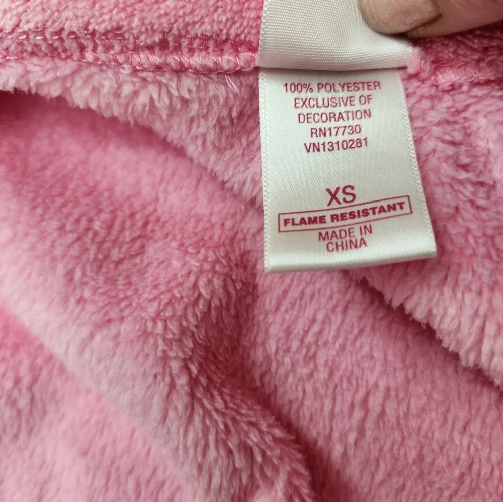 Target Pink Kids Robe with Butterfly Accents And Unicorn Neck Pillow